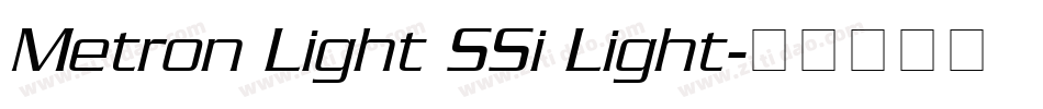Metron Light SSi Light字体转换